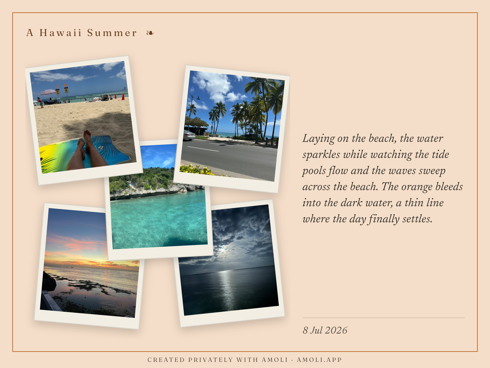 A montage card in a fourth layout.