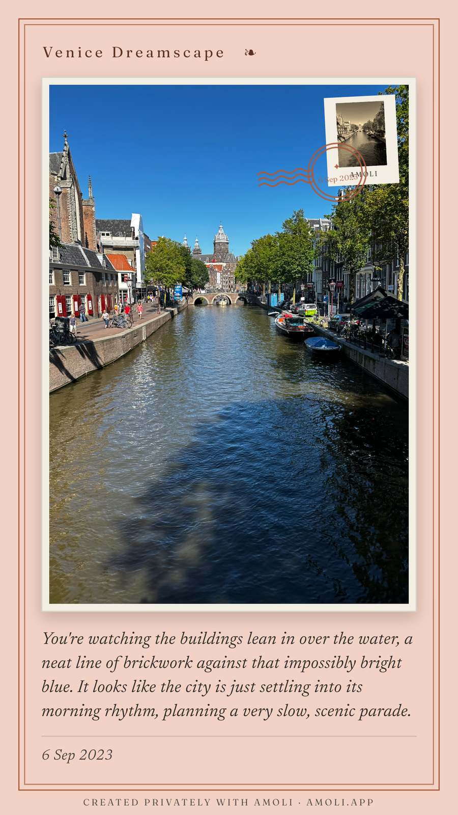 A montage card composed by Amoli.